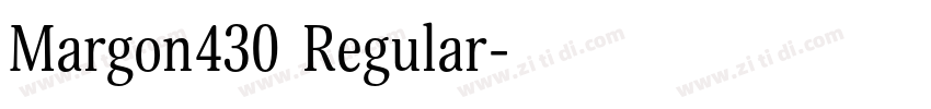 Margon430 Regular字体转换